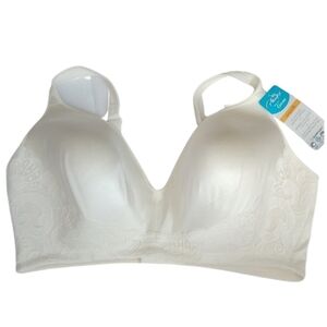 Playtex US002 Love My Curves Smooth WirefreeBra, Pearl, 40DDD